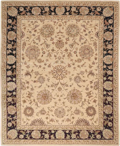 7'9" x 9'9" Beige Rectangle Rug