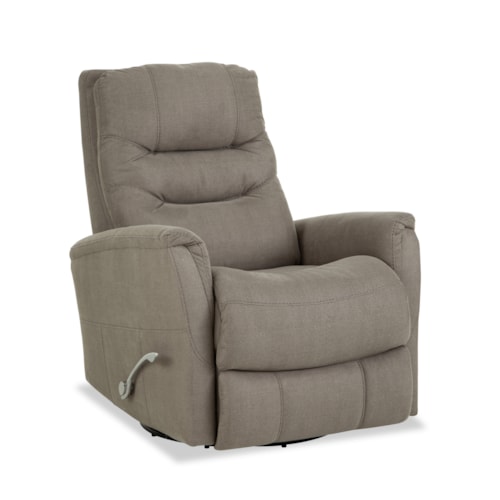 Casual Manual Gliding Recliner with 360-Degree Swivel