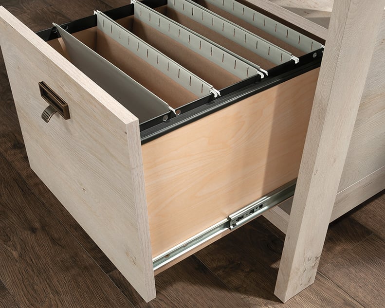 Sauder Trestle Trestle L-Shaped Desk