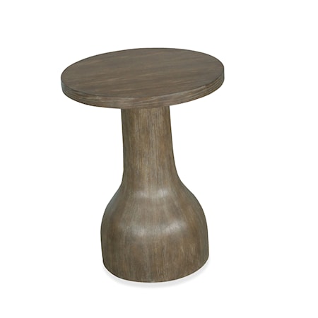 Wood Round Accent Table Base