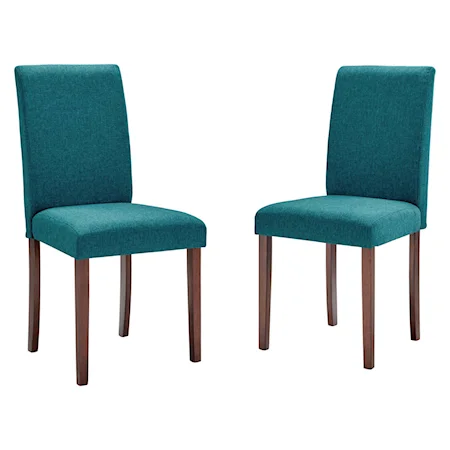Upholstered Fabric Dining Side Chair Set of 2