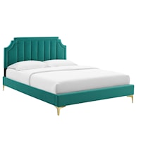 Performance Velvet Full Platform Bed