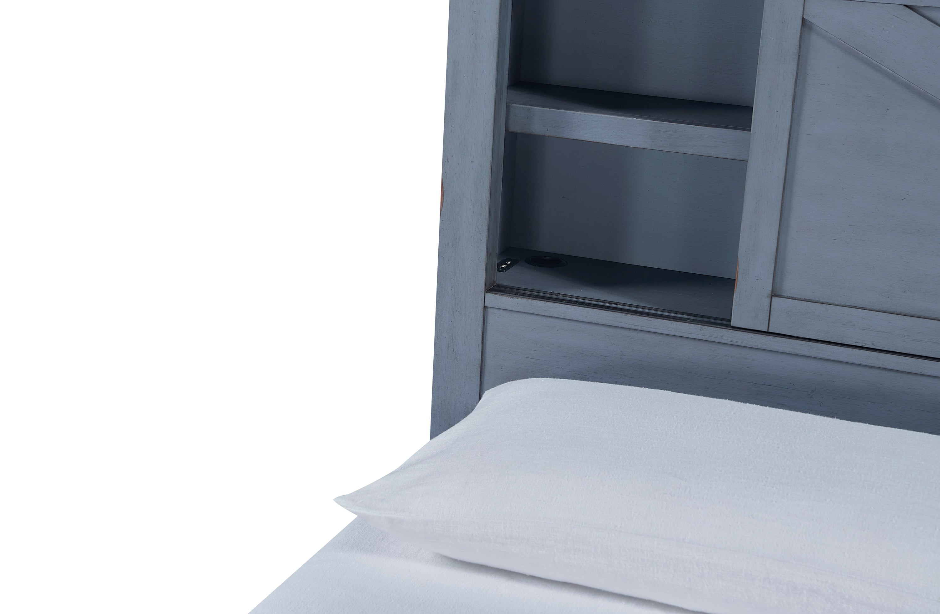 King Storage Bookcase Bed