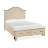 Magnussen Home Harlow Bedroom Queen Upholstered Storage Bed