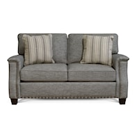 Transitional Loveseat with Nailhead Trim