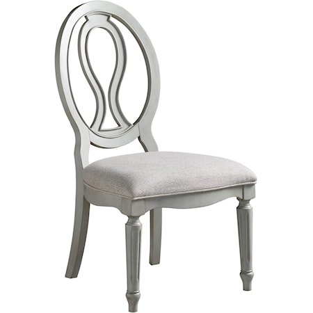 Pierced Back Side Chair