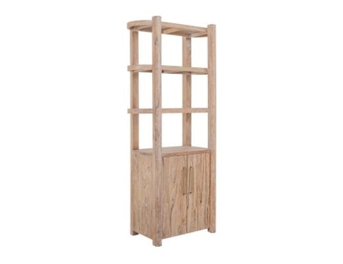 Modern Rustic 2-Door Pier with 3 Shelves