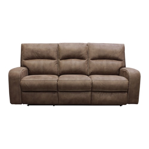 Casual Power Reclining Sofa with Power Headrests