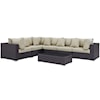 Modway Convene Outdoor 7 Piece Sectional Set