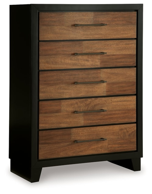 Two-Tone 5-Drawer Chest