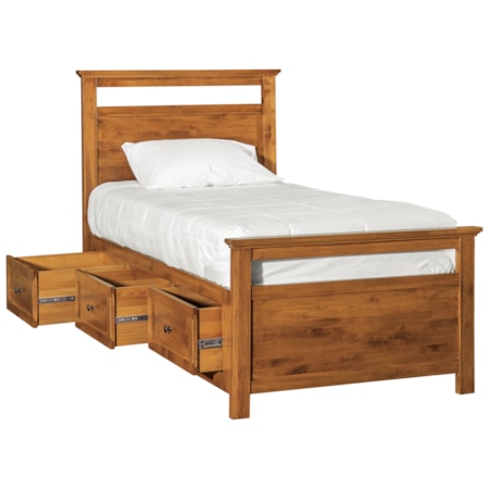 Twin Emmerson Elevated Storage Bed