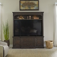 Traditional Entertainment Center with Touch LED Lighting