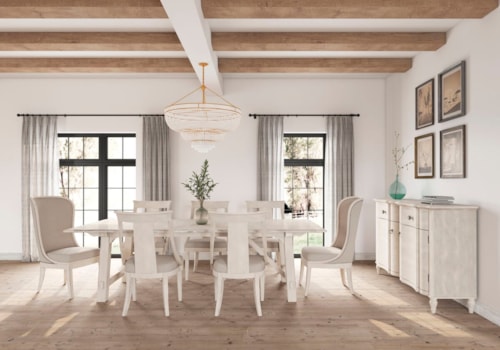 9-Piece Transitional Trestle Dining Set