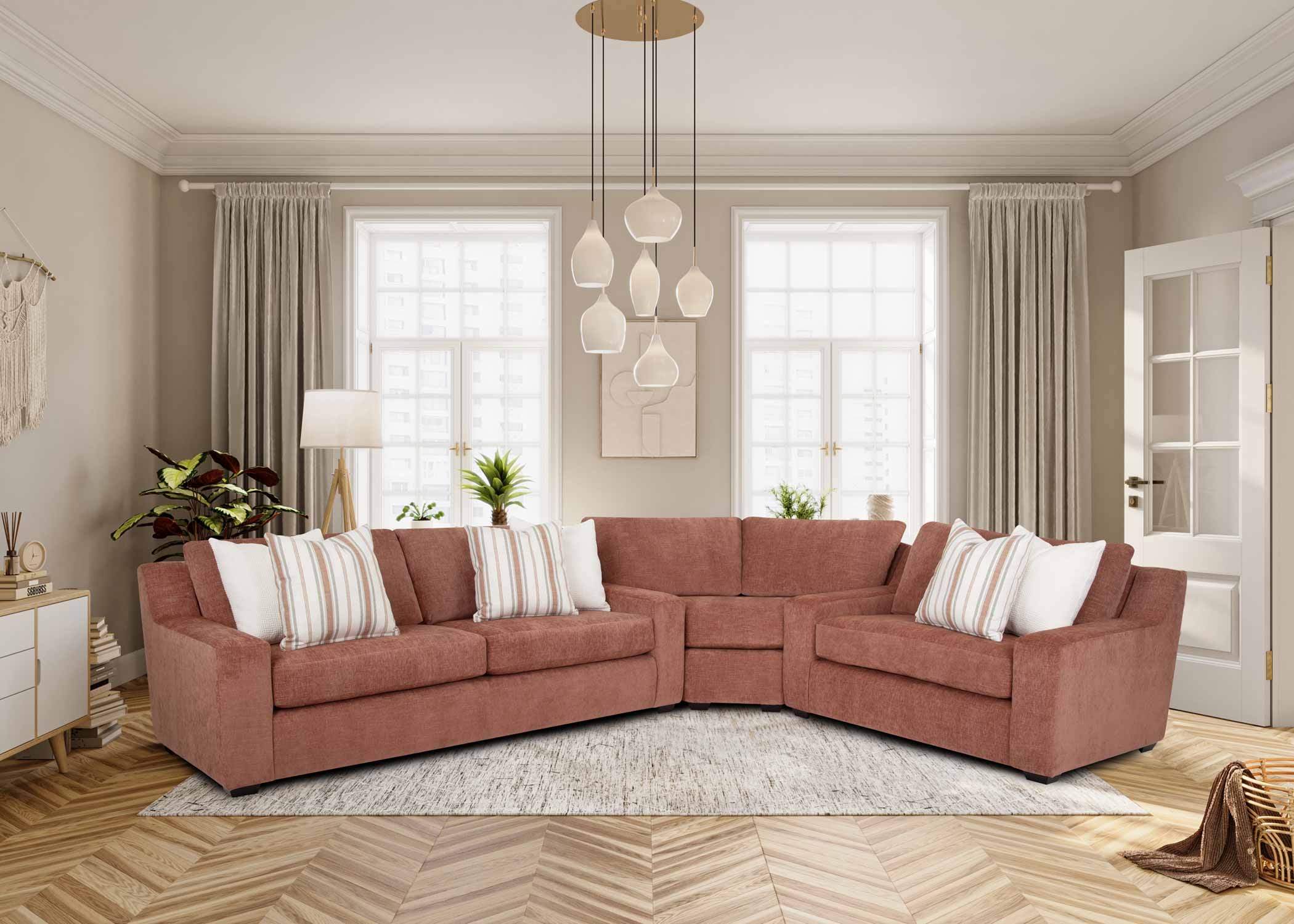3-Piece Sectional Sofa