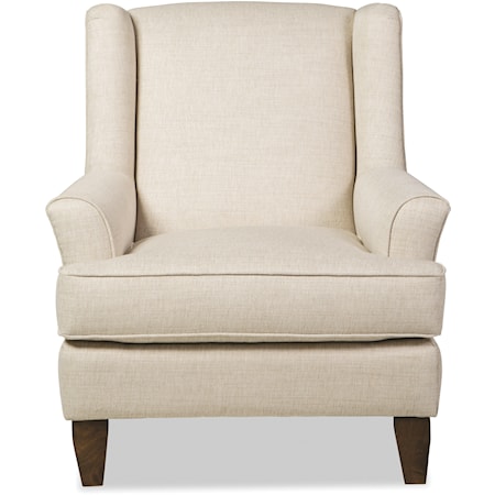 Transitional Wingback Chair