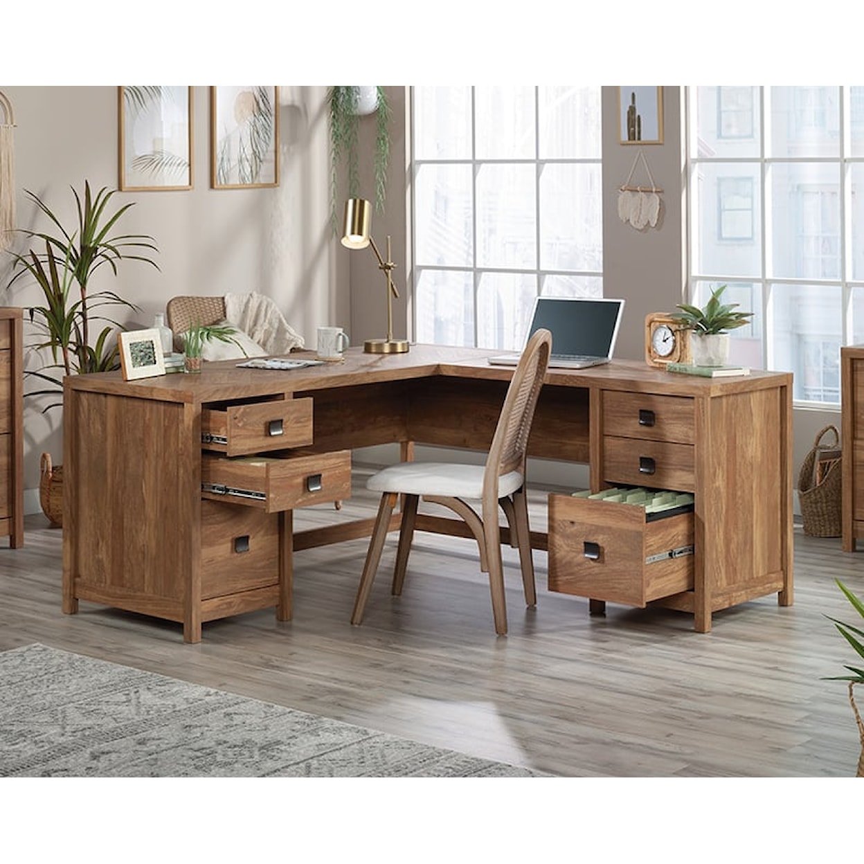 Sauder Cannery Bridge L-Shaped Desk