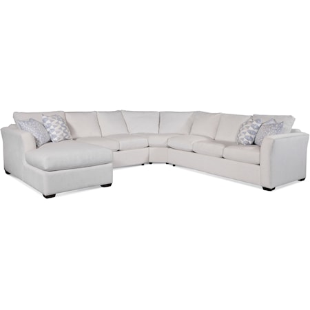 Four-Piece Sectional with Chaise