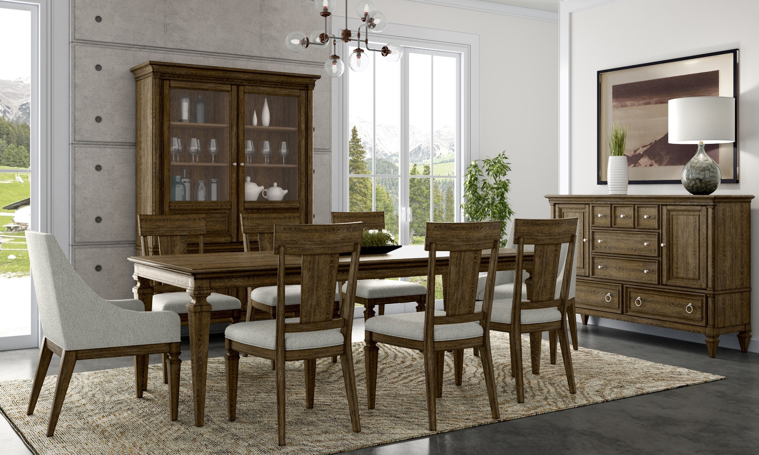CAMDEN 9-PIECE DINING SET