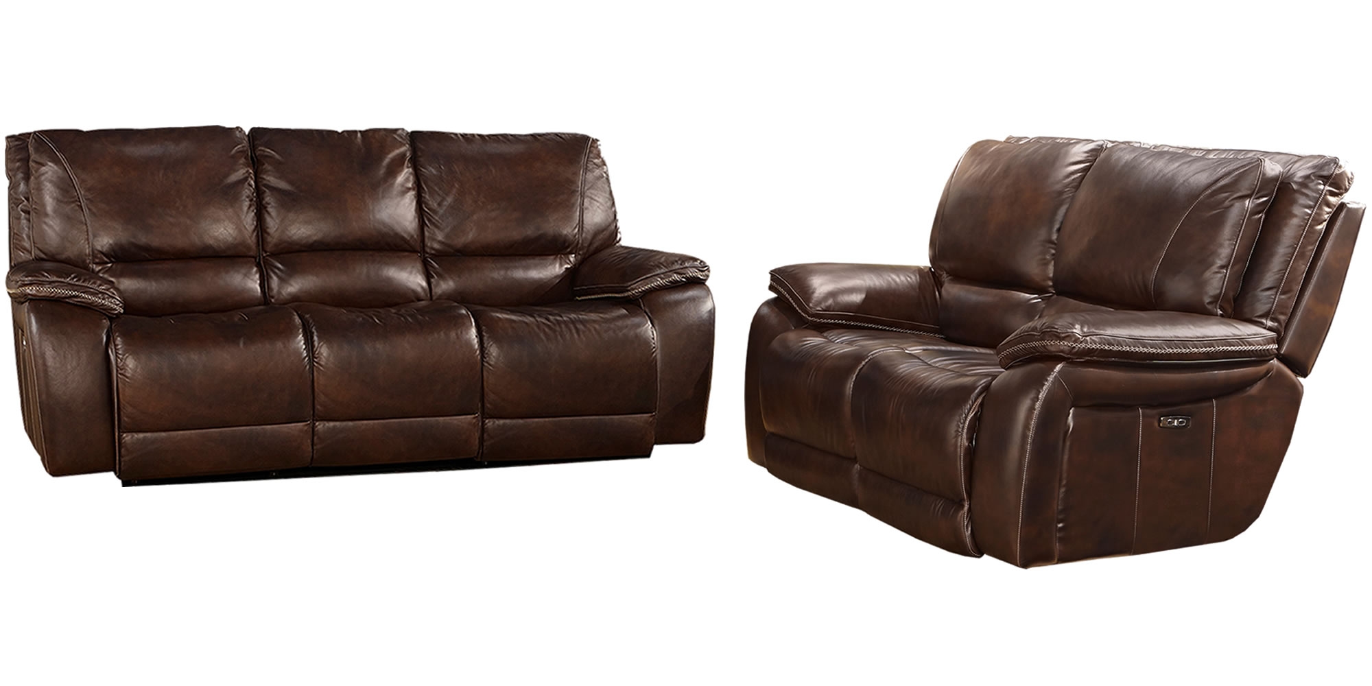 Power Reclining Sofa and Loveseat Set