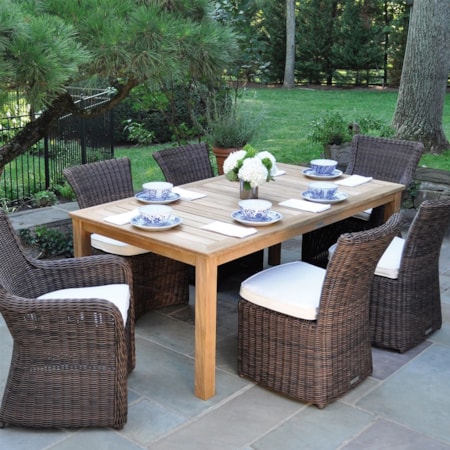 Outside Rectangular Dining Table