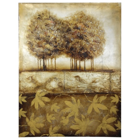 Hand Painted Canvas in Earthtones