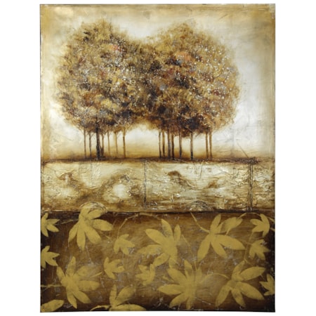 Hand Painted Canvas in Earthtones