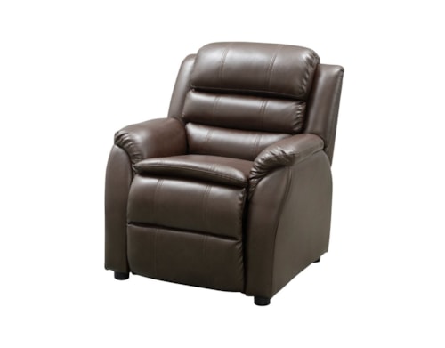 Casual Children's Recliner-Push Thru the Arm