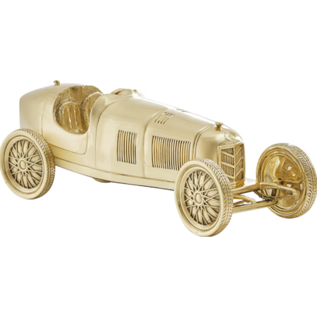 Brass Racecar Figurine