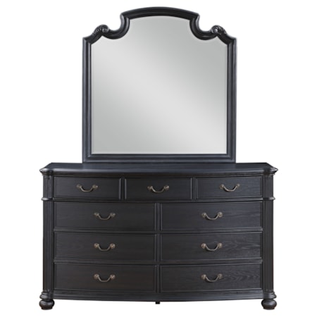 Celina 9-drawer Dresser w/ Mirror