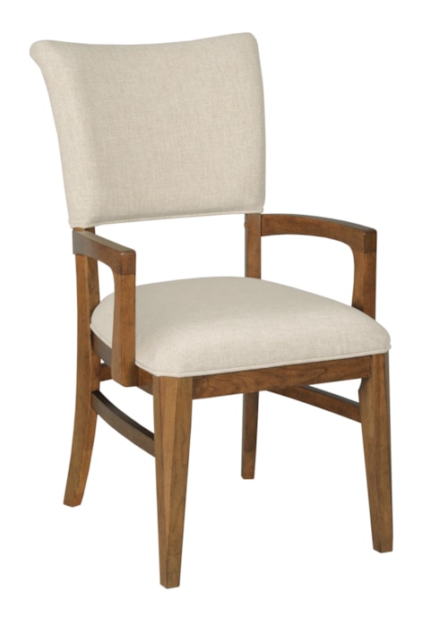 Traditional Upholstered Arm Chair