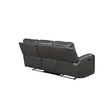 Leather Sofa W/ Power Footrest