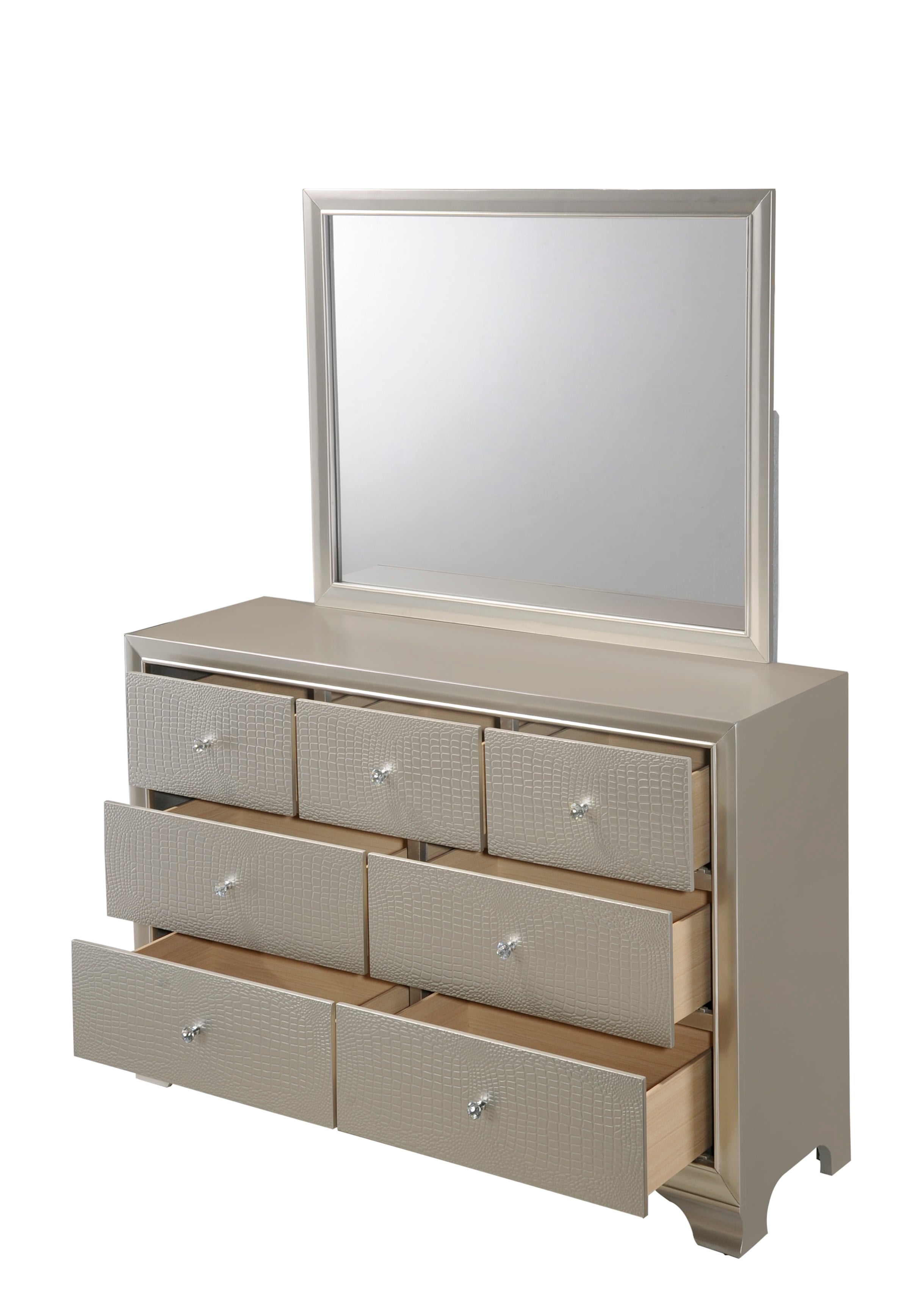 Crown Mark Lyssa Dresser and Mirror Set