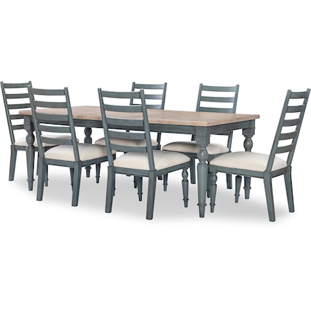 Relaxed Vintage 7-Piece Dining Set