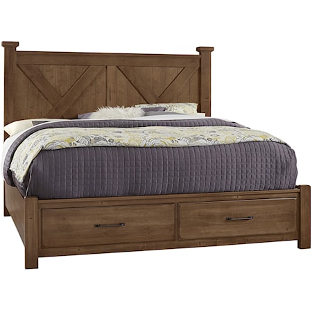 King Storage Bed