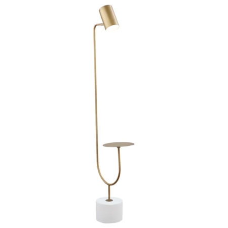 55-inch Adjustable Floor Lamp Side Table