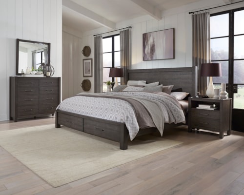 Rustic 4-Piece Queen Bedroom Set
