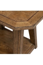 Liberty Furniture Carolina Park Transitional Octagonal End Table with Lower Shelf