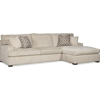 Transitional 2-Piece Chaise Sectional