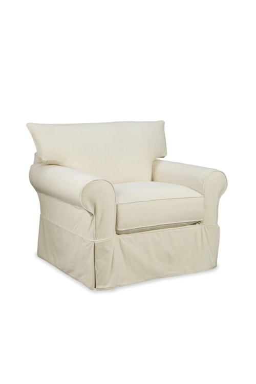 Casual Accent Chair with Slipcover