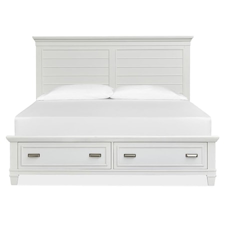 Queen Panel Storage Bed