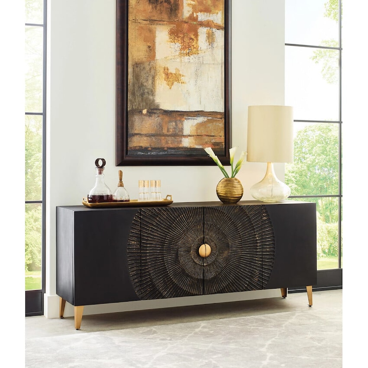 Hammary hidden treasures Centric Four Door Sideboard