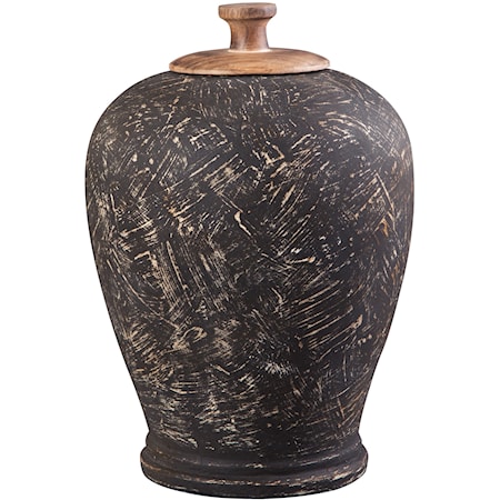 Barric Antique Black Jar