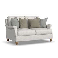 Traditional Loveseat with Nailhead Trim