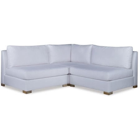 Casual Ryland 3-Piece Outdoor Sectional Sofa
