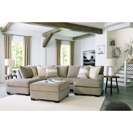 2-Piece Sectional with 2 Chaises