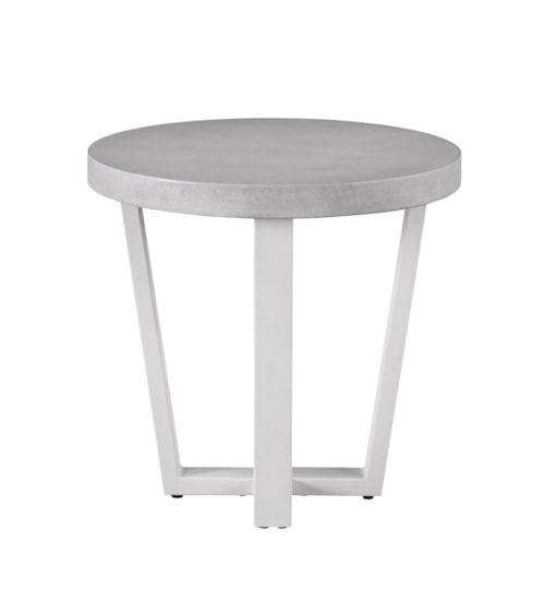 Coastal Outdoor Round End Table