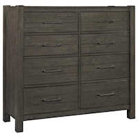Rustic Transitional 8-Drawer Tall Chesser