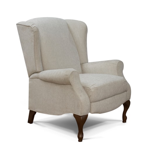 Traditional Push Back Recliner with Cabriole Legs