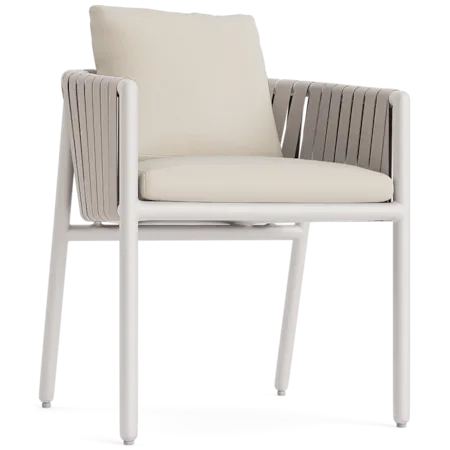 Cushioned Strap Dining Armchair