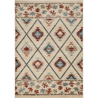 7'10" Round Ivory Harvest Rug